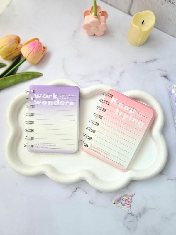 دفترچه جلد شفاف آبرنگی