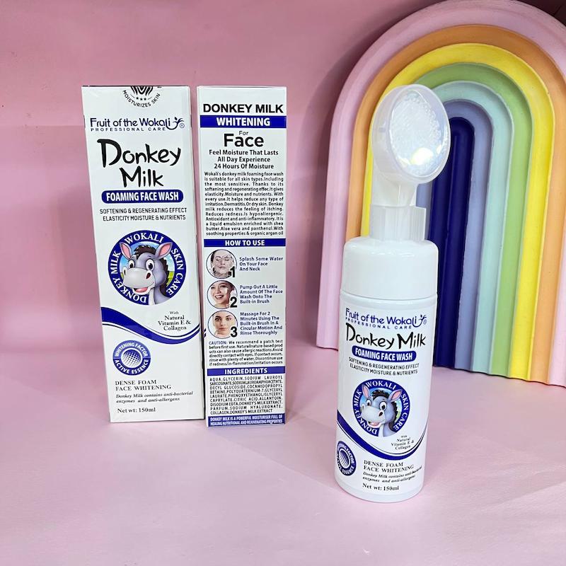 فوم شستشوی صورت شیر الاغ