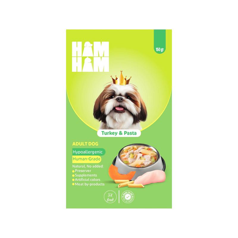 غذای سگ هام‌هام طعم بوقلمون و پاستا | Ham Ham Turkey & Pasta Pouch 