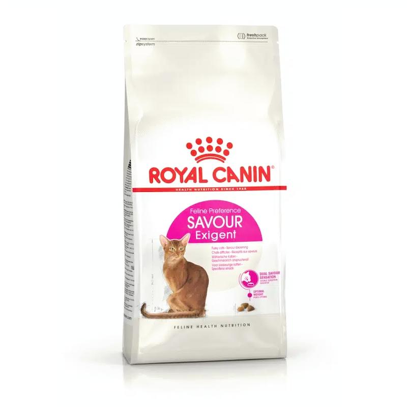 غذای خشک گربه بالغ  بد غذا رویال کنین ساور اگزیجنت 2 کیلویی ،با دو نوع دانه غذایی برای تحریک اشتها ،حفظ وزن ایده ال و سلامت پوست و مو 