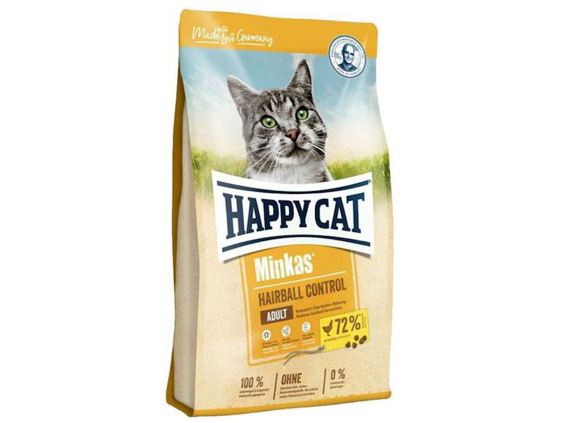 غذای خشک گربه هپی کت هیربال _مناسب گربه های بالغ،کنترل کننده گوله مویی ،حاوی پروتئین مرغ،فیبر طبیعی،تورین و اغمگا3 و 6 برای سلامت گوارش،پوست و مو 