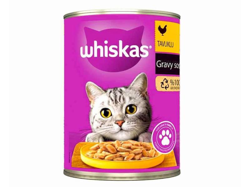 کنسرو گربه ویسکاس با طعم مرغ ،غذای مرطوب کامل برای گربه های بالغ ،وزن400گرم،سرشار مواد مغذی