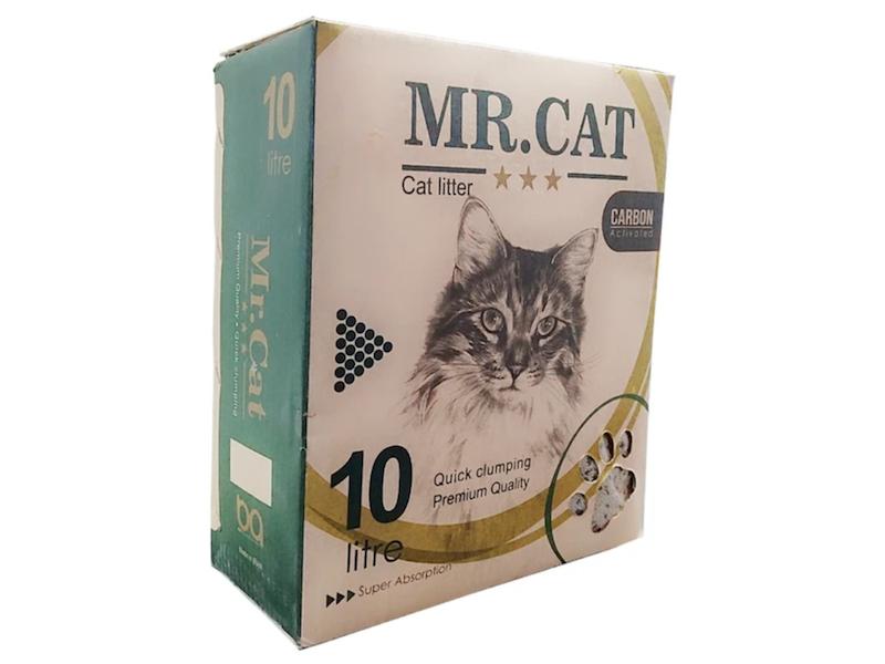 خاک گربه کربن دار مستر کت ۱۰ لیتری (Mr Cat Carbon)