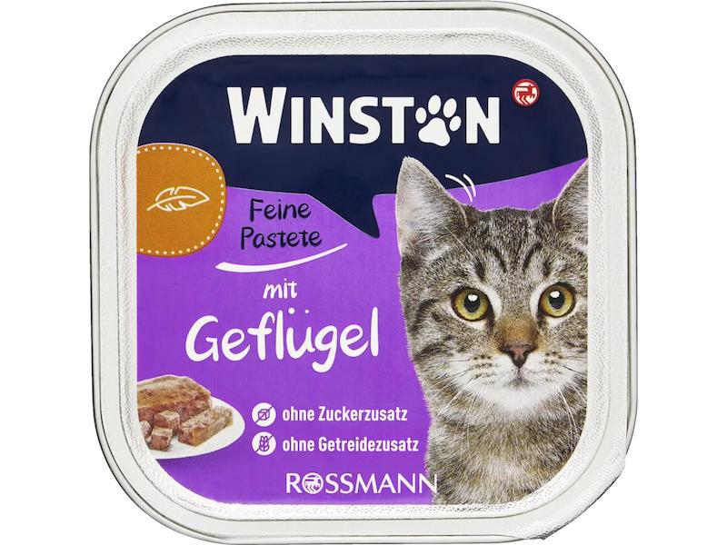 ووم گربه وینستون با طعم مرغ وزن 100 گرم _غذای نرم و خوش طعم برای گربه بالغ،مناسب برای تغذیه روزانه 