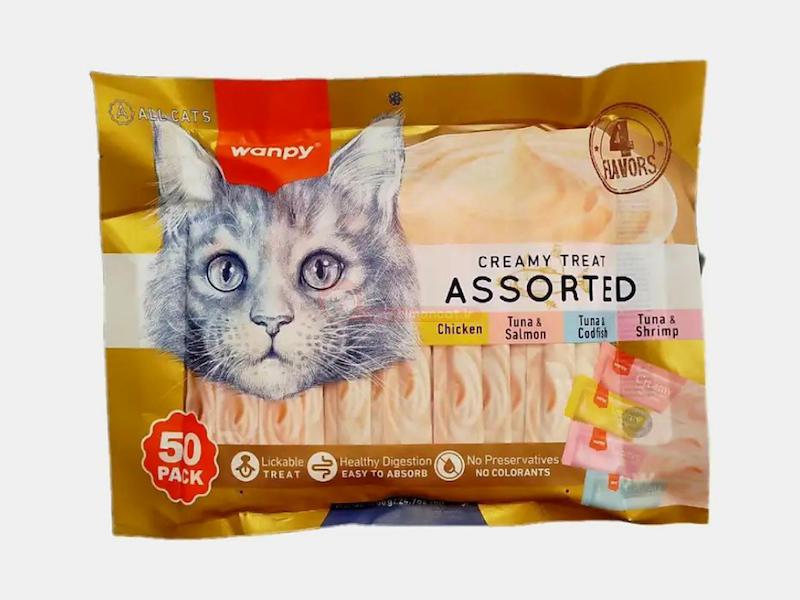 بستنی گربه ونپی با طعم‌های مختلف  Wanpy Creamy Treat Assorted