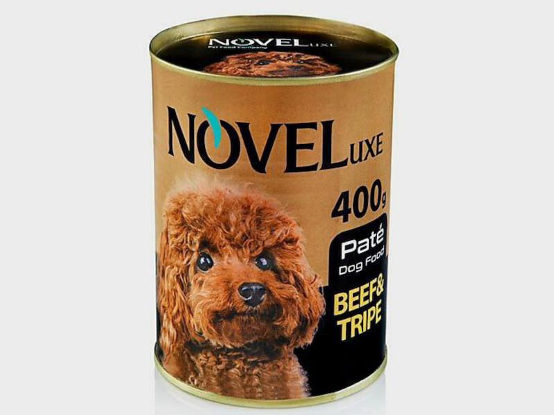 کنسرو پته گوشت و سیرابی سگ نوول  Novel Beef & Tripe Pâté Dog Food وزن ۴۰۰ گرم