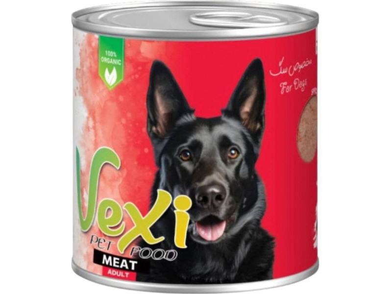 کنسرو پته‌ای سگ وکسی با طعم گوشت  Vexi Dog Food with Beef وزن ۸۰۰ گرم