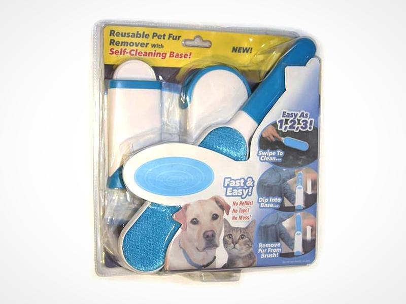 پرزگیر موی حیوانات قابل استفاده مجدد با پایه تمیزکننده خودکار – Reusable Pet Fur Remover with Self-Cleaning Base