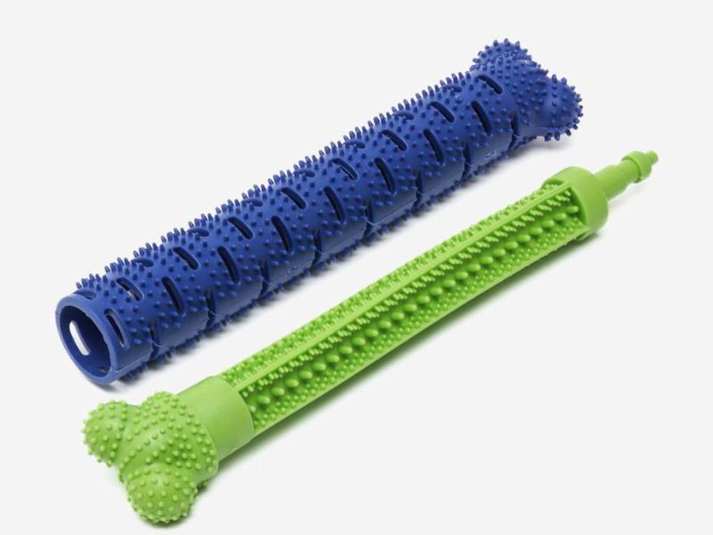 بازی دندانی سگ Zarix مدل دمبل 3 حالته خمیر دندان‌خور – سایز بزرگ