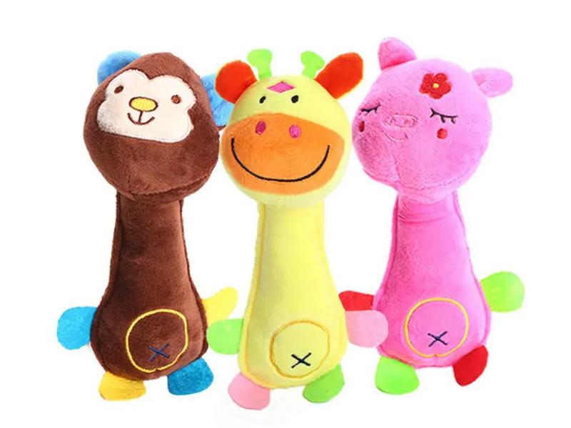 اسباب‌بازی سگ و گربه عروسک مخملی خواب‌دار