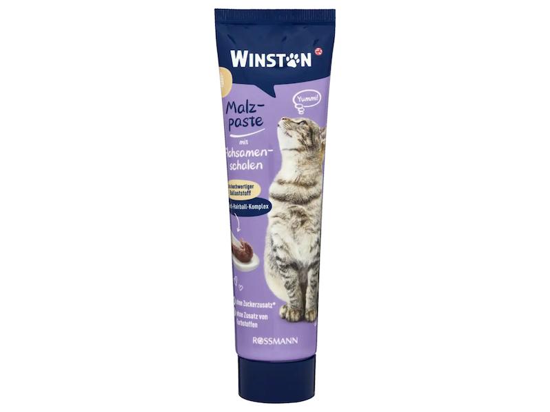 خمیر مالت گربه وینستون حاوی پسیلیوم | Winston Cat Anti Hairball Paste with Psyllium Husk