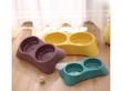 ظرف آب و غذای پلاستیکی دوقلوی رز – ۳ سایز