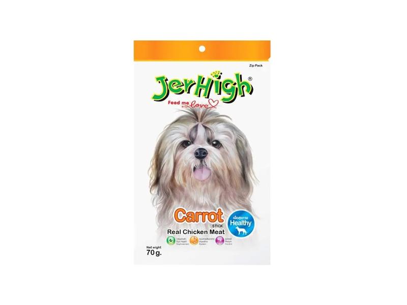 تشویقی سگ جرهای مدل میله‌ای با طعم هویج و مرغ – Jerhigh Dog Stick Treats Carrot & Chicken Flavor