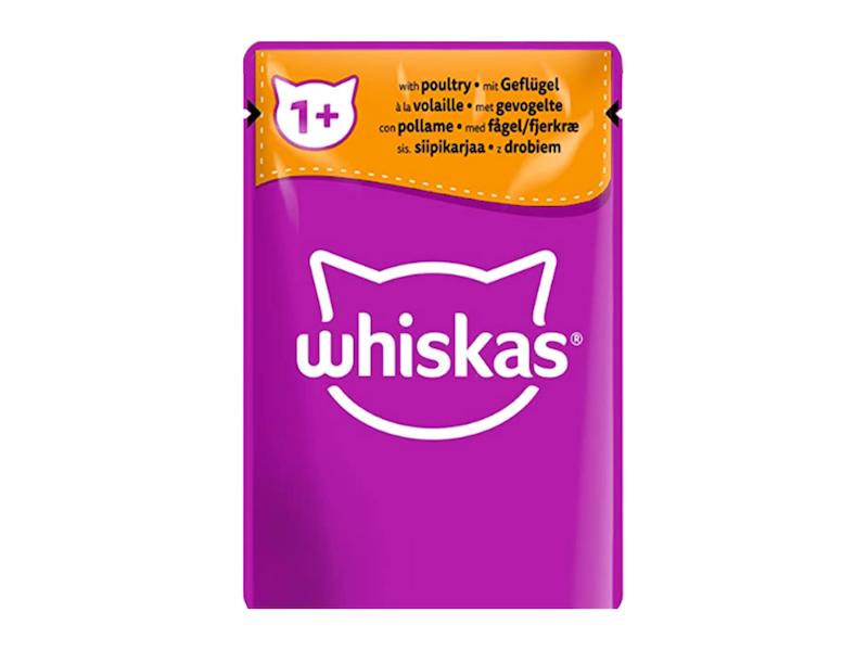 پوچ گربه ویسکاس با طعم گوشت پرندگان – Whiskas Pouch Poultry Flavor 85g