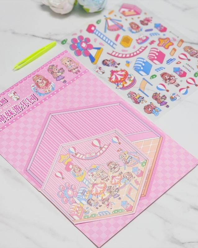 استیکر چیدمانی سه بعدی(طرح دختر)