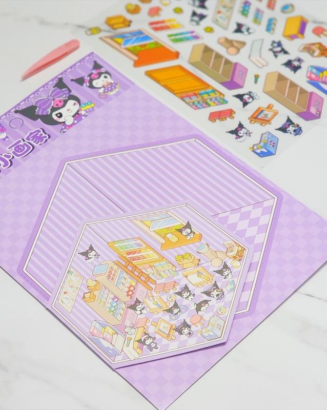 استیکر چیدمانی سه بعدی(خانواده کرومی)