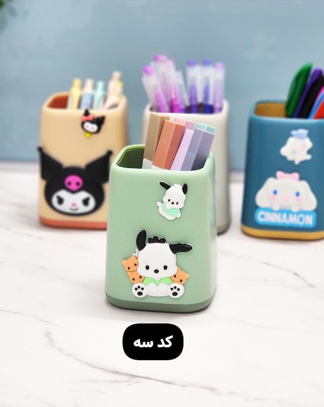 جاقلمی جعبه دار رومیزی رنگی