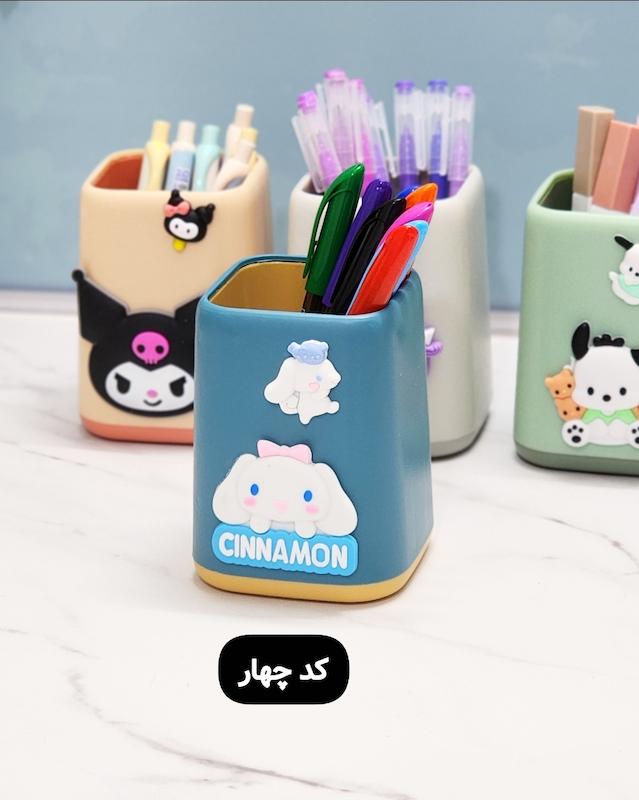جاقلمی جعبه دار رومیزی رنگی