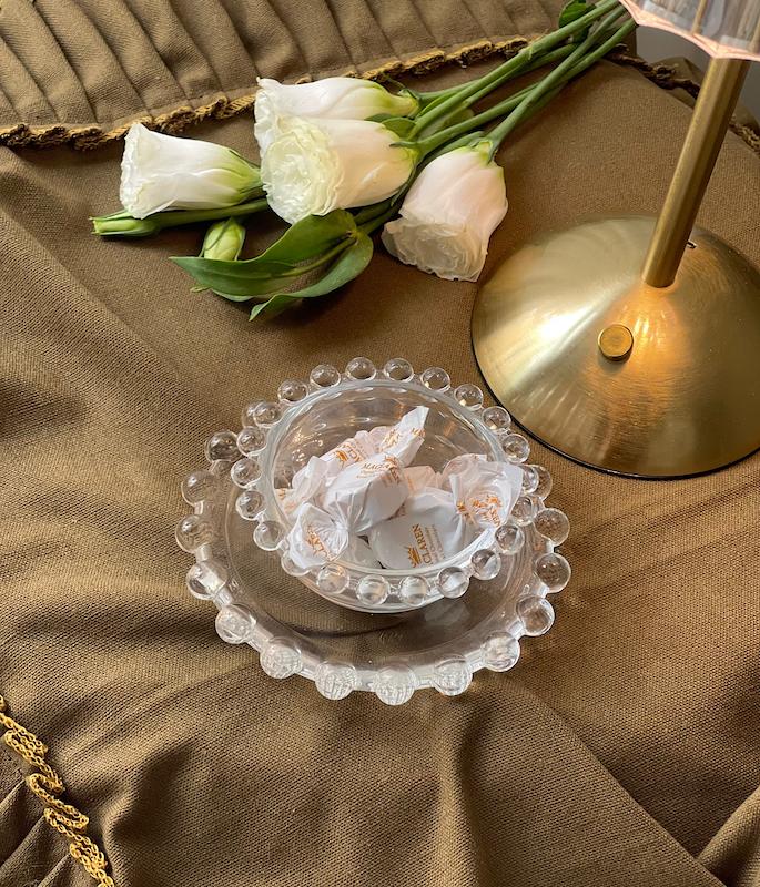 پیاله و‌ پیش دستی منجوقی