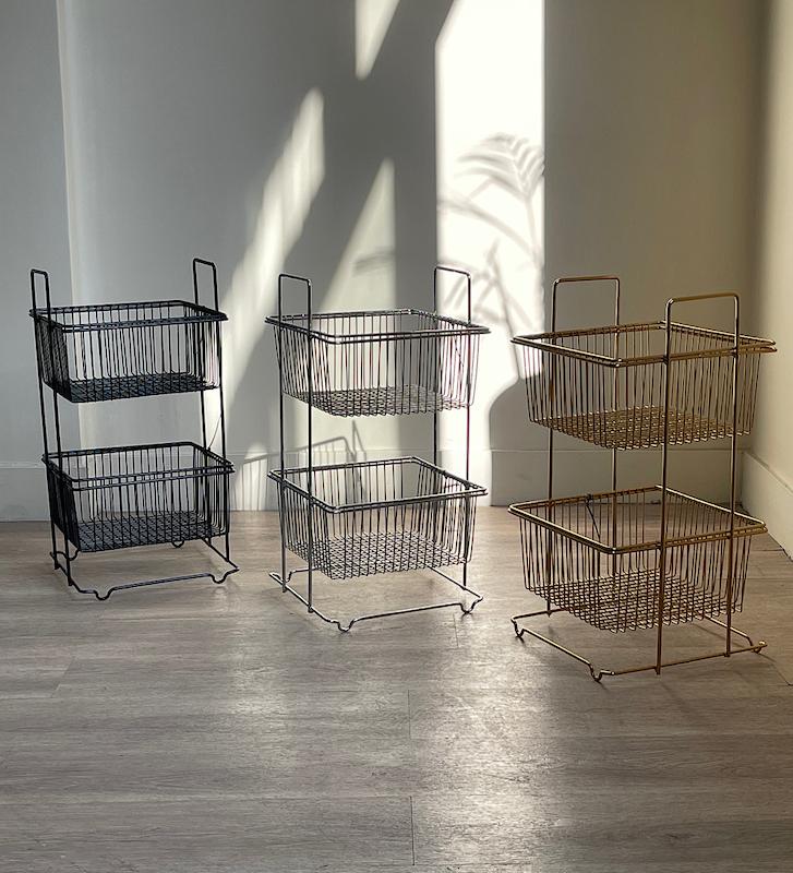 جا پياز سيب زميني فلزي مربع