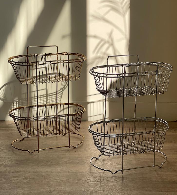 جا پياز سيب زميني فلزي بيضي