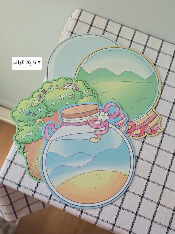 استیکر چیدمان سرزمین رویا (پک 4تایی)