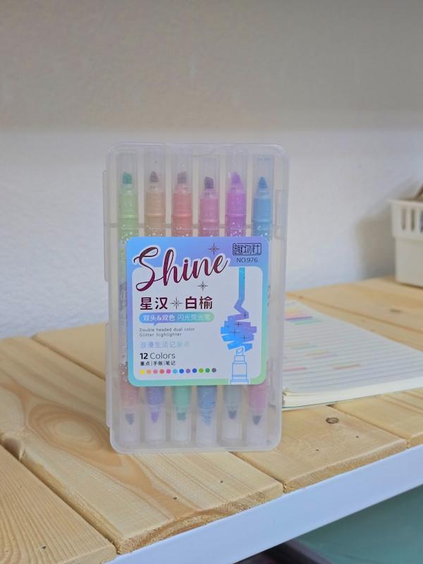 هایلایتر 12 رنگ شاین