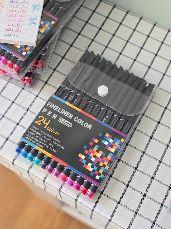 خودکار نوک نمدی 24 رنگ