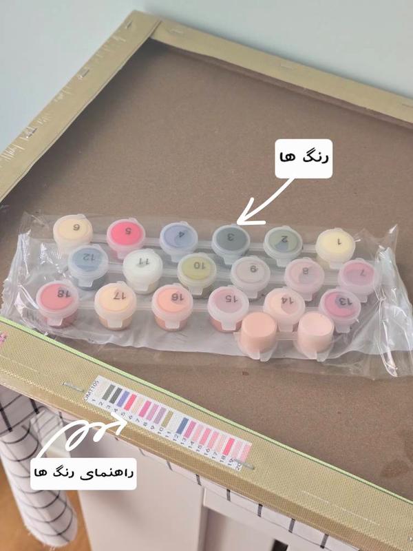 نقاشی شماره دار 30×40 (تابلوی رنگ آمیزی)