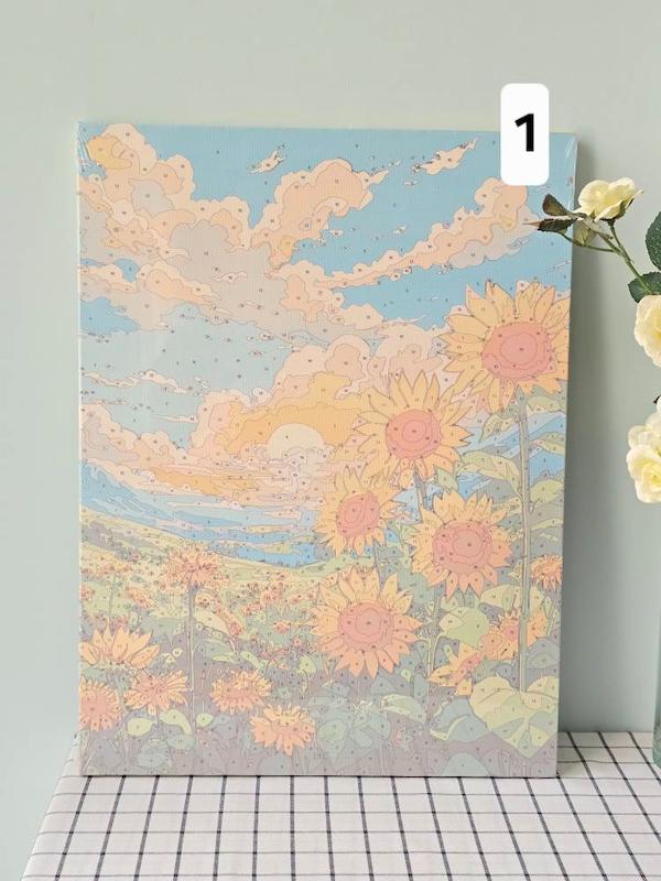 نقاشی شماره دار 30×40 (تابلوی رنگ آمیزی)