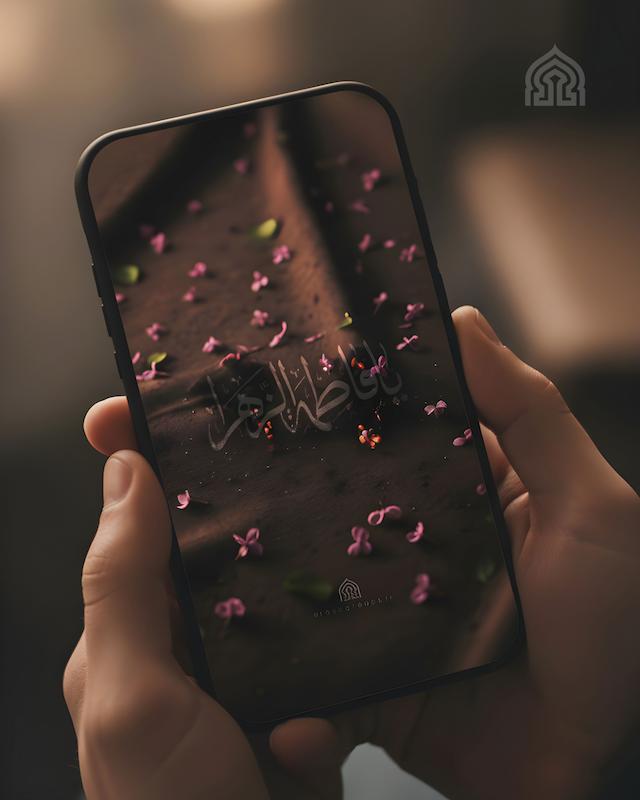 بک گراند گوشی به مناسبت شهادت خانم فاطمه الزهرا سلام الله علیها 