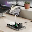 شارژر بی‌سیم 3 در 1 گرین لاین مدل Green Lion 3-in-1 Wireless Charger GN3IN1MWCBK