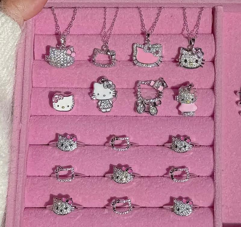 گردنبند ‌و انگشتر کیتی🎀🍡
