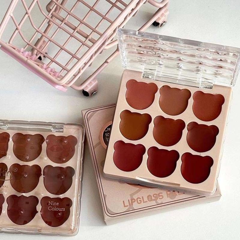 پلت ۹رنگ رژلب نود خرسی artskin🧸