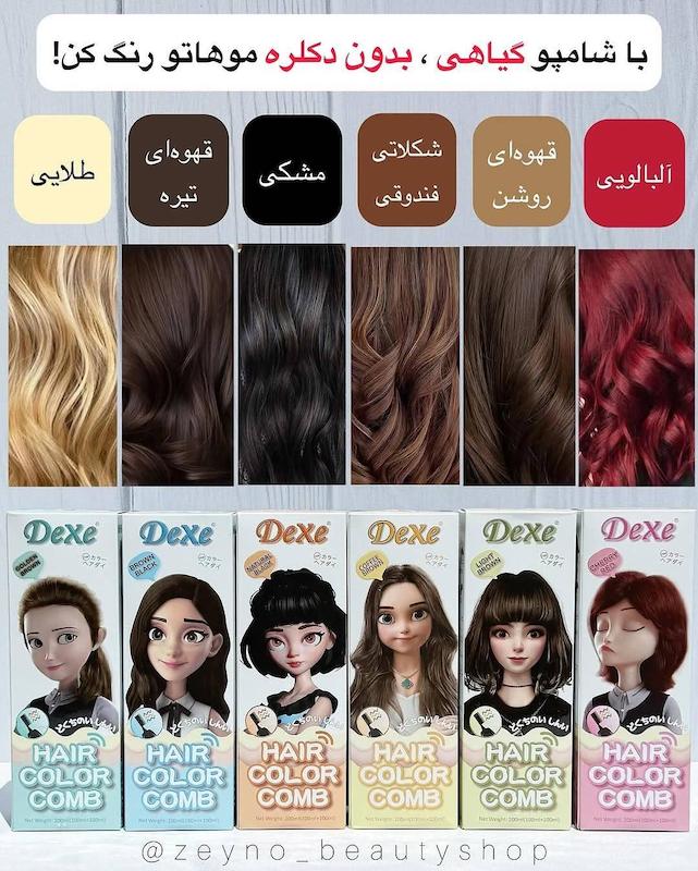 شامپو رنگ گیاهی دکسی