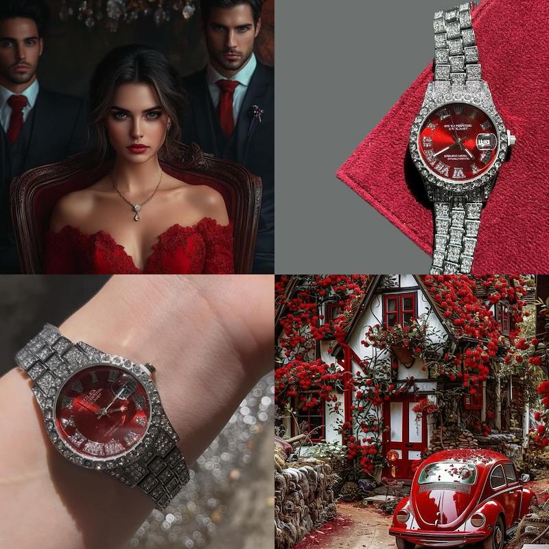 ساعت رولکس فول نگین چِری🍷