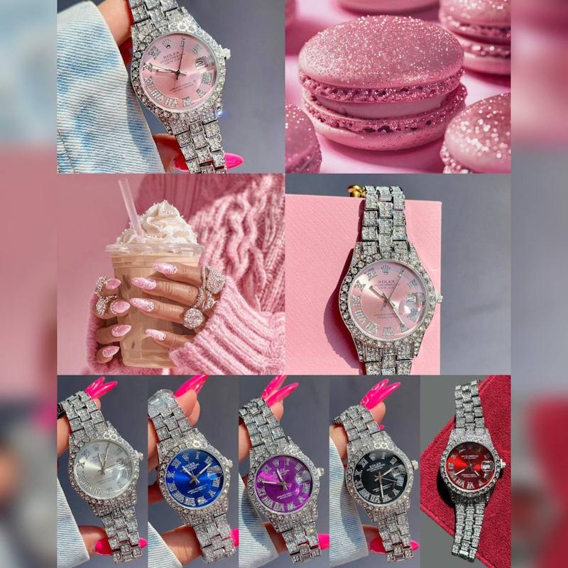 ساعت فول نگینRolex🪿🕯️✨