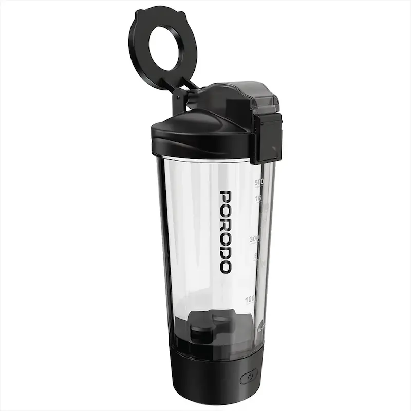 شیکر شارژی Porodo مدل Grip & Mix PDFFX396FQ - مشکی (گارانتی 12 ماهه بامداد)