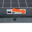 چراغ شارژی کمپینگ پایه دار مدل XJ-D006 (دارای پنل خورشیدی) - طوسی - YSP