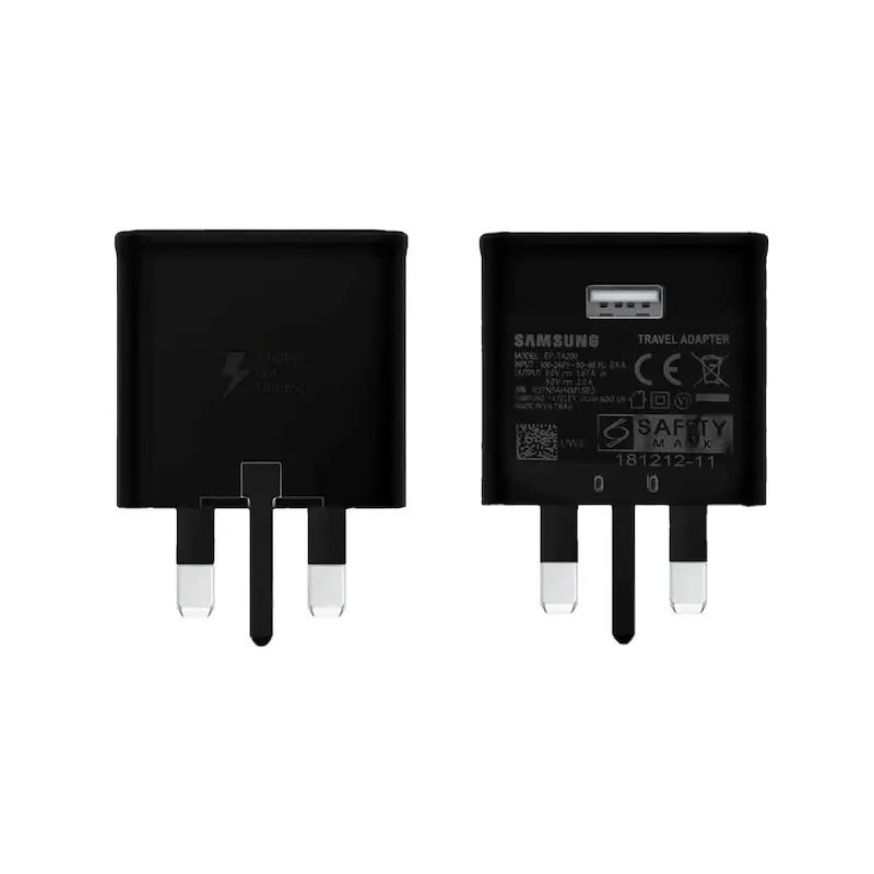 شارژر دیواری سه پین PD و فست تک پورت SAMSUNG مدل EP-TA200 S10 - مشکی - بدون پک (گارانتی 6 ماهه نیکان همراه)