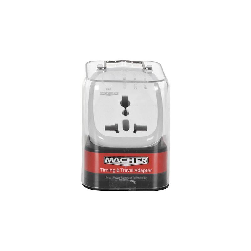 تبدیل برق 3 به 2 تایمر دار Macher مدل MR-265 - سفید -RYL