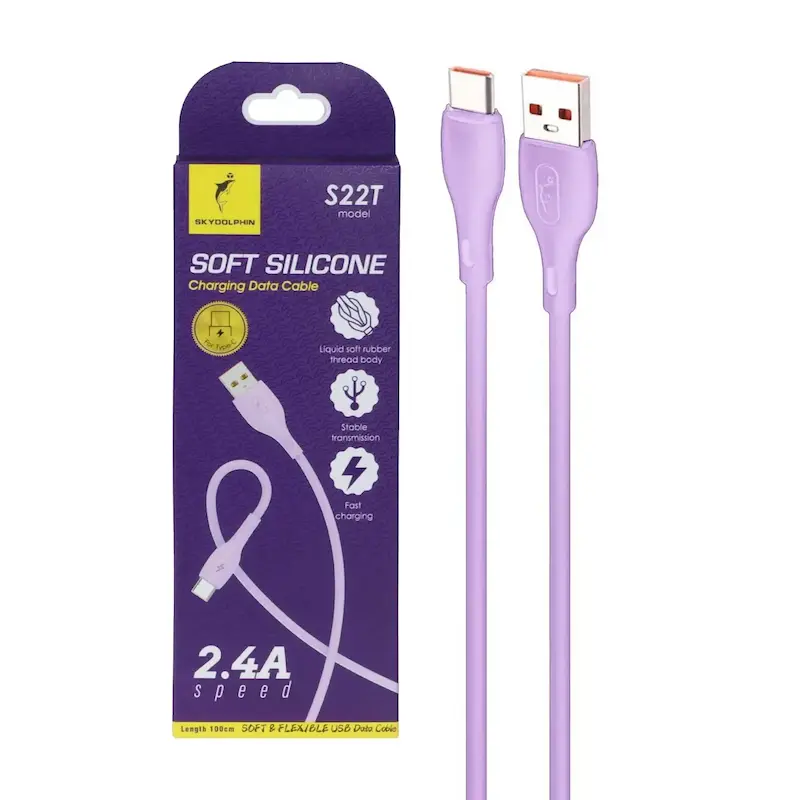 کابل شارژ فست Sky Dolphin Type-C مدل S22T - یاسی - TCO