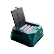 چراغ LED شارژی مدل Ck688 دارای پنل شارژ خورشیدی - مشکی سبز (پک ضعیف)