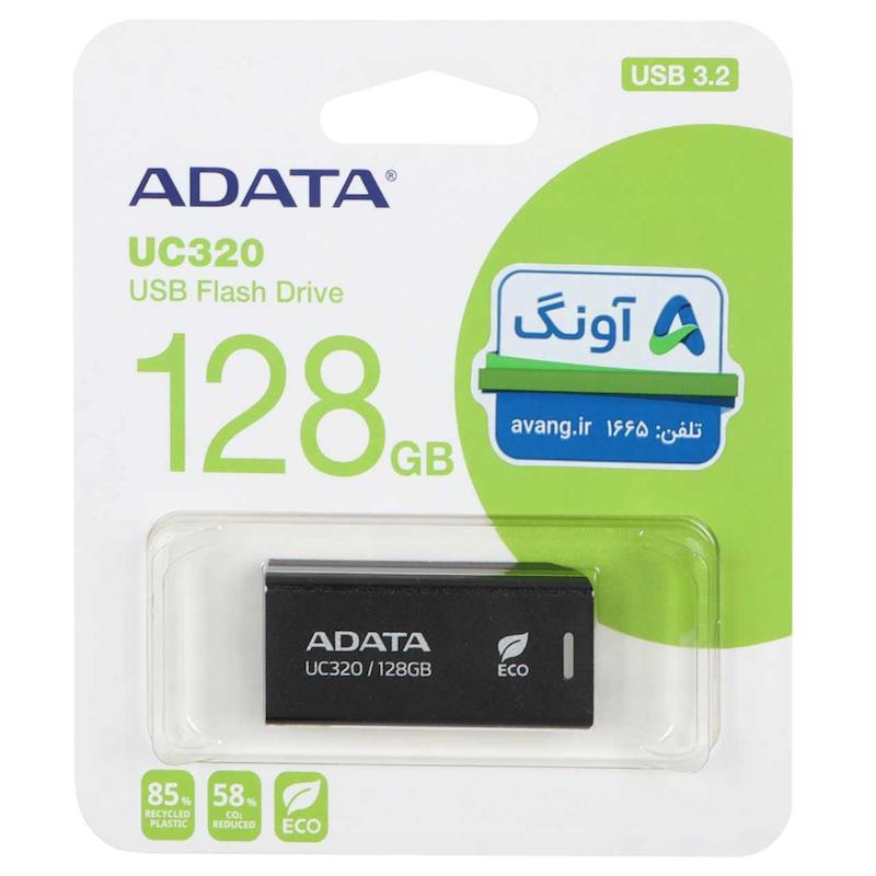ADATA UC320 USB 3.2 Flash Memory - 128GB (گارانتی پنج ساله آونگ) مشکی