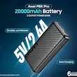 پاوربانک فست شارژ awei 20000mAh مدل P6K Pro - مشکی - RYL