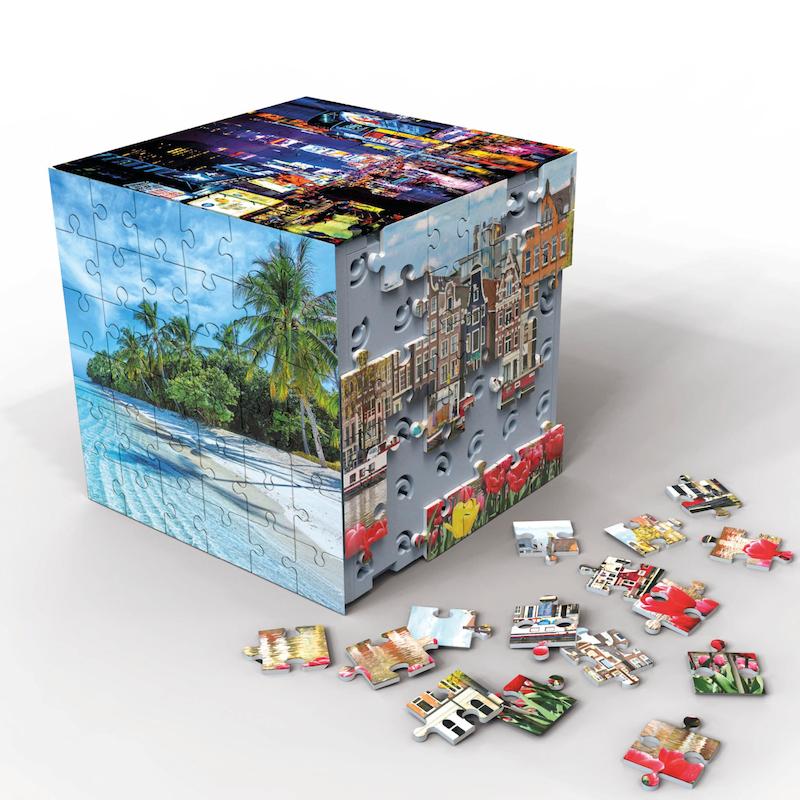 پازل سه بعدی ۲۱۶ تیکه ۴ طرفه cuba educa  3d puzzle educa  