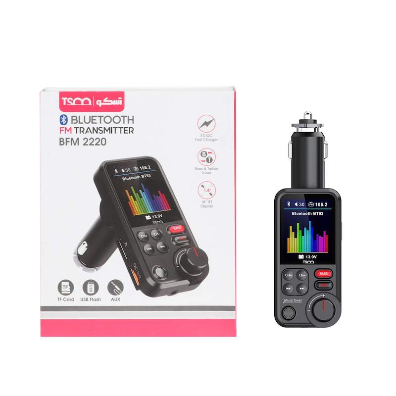 پخش کننده بلوتوث FM خودرو Tsco مدل BFM 2220 - مشکی