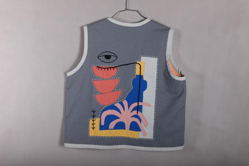 جلیقه تمام دست دوز و دو رو