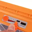 چراغ شارژی کمپینگ پایه دار مدل Solar 1000w (دارای پنل خورشیدی) - نارنجی