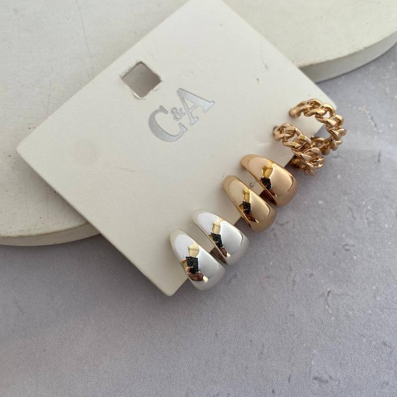 پک گوشواره سه‌جفتی برند C&A